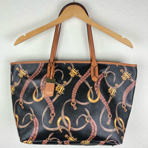Ralph Lauren Handbags - Ralph Lauren Bag Equestrian Leather Straps